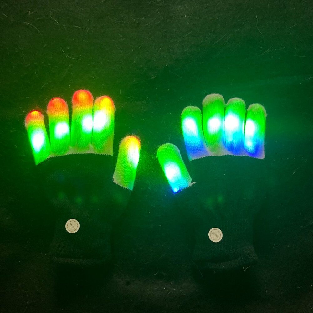 LED Flashing/Glowing Light-Up Gloves*